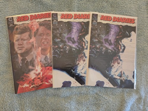 Three The Red Diaries #2,4,4 by Caliber Comics, 1997, -NM, Great Stories/Art