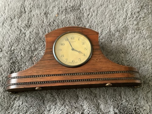 Rare Vintage Edwardian Stylish 8 Day Mantle Clock Swiss Made Working