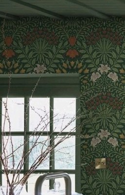 William Morris Garden Moss Green Wallpaper 140495 | eBay