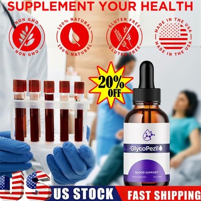 Glycopezil Blood Support Drops Glyco Pezil Vitamin Supplement 90 Serves 3 Pack) 