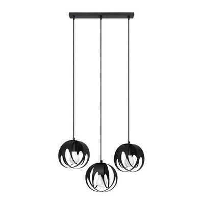 Dreifache Pendelleuchte schwarz TULOS 3xE27 15W SL.1089 Sollux Lighting