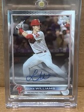 2022 Topps Chrome Luke Williams Rookie Autographs Auto RC #RA-LW Phillies