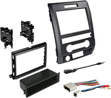 Single or Double DIN Radio Complete Dash Kit, 2009-2014 Ford F-150 with Antenna
