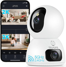 Indoor Camera, 2K Dual-Lens Pet Camera, Dog Cameras with 360� Coverage, One-Touc
