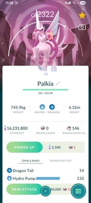 Palkia Origin Shiny Pokemon Kalos Back Registriert Oder 30 Tage