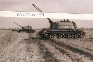 NVA Foto DDR Oldtimer Lanstreitkräfte Kettenfahrzeug Flak ZSU 57