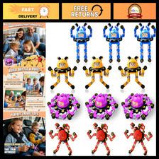 12Pcs Transformable Fidget Spinners - Sensory Toys for Kids  Adults, ADHD Gifts