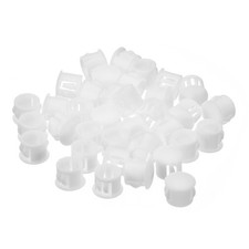 36 Pcs 11mm Plastic Hole Plugs FURNITURE Flush Type Panel Round Snap in Fastener