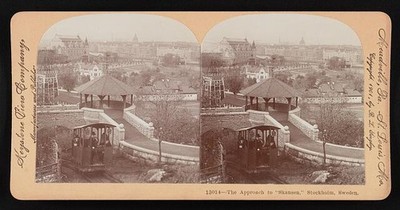 Photo:Stockholm Sweden Skansen Approach 1901 Stereoview Panorama
