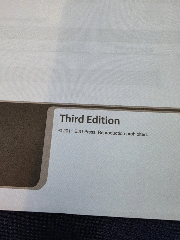 BJU Math 6 Teacher's  Test Answer Key 3rd Edition Bob Jones 6th Grade - Image 3 of 3