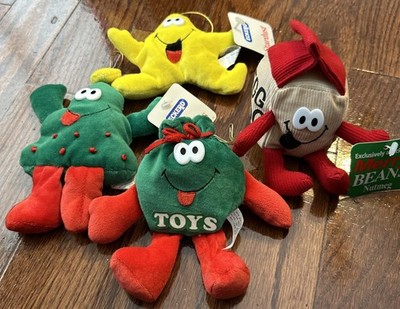 4 Vintage Merry Beans Stardust Douglas Satchel Egg Nog Plush Eckerd Drug 