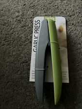 Joie Garlic Press Green / Grey Stainless Steel. BA