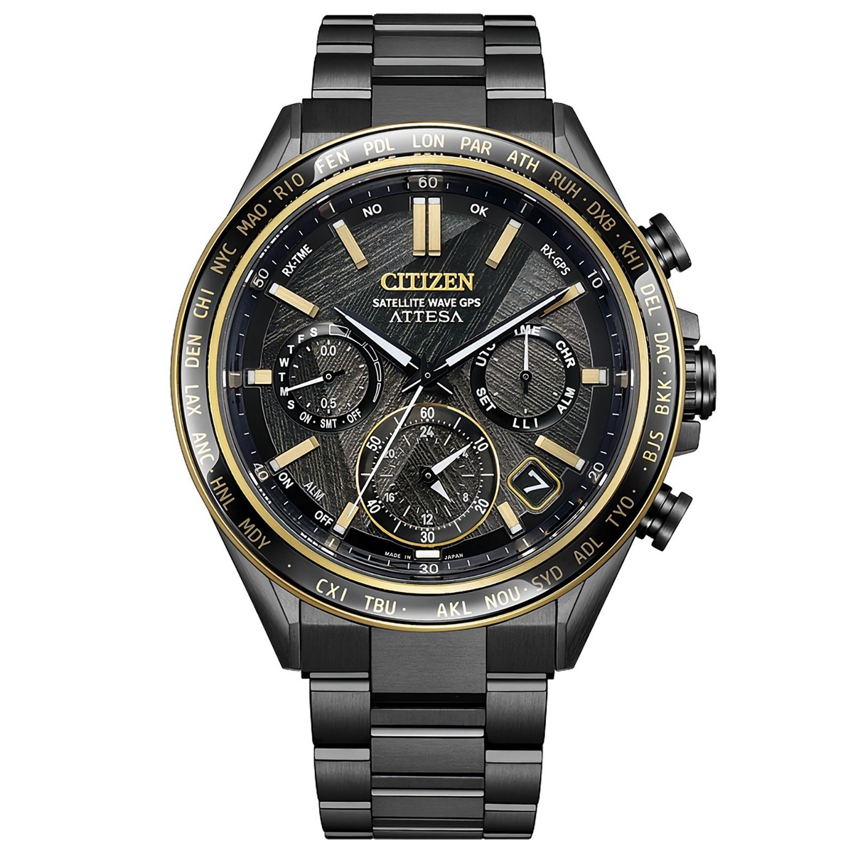 CITIZEN ATTESA LIGHT in BLACK CC4078-51E Chronograph Titanium