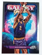 Alex English GG-24 Holo Galaxy Greats Topps Chrome Card 2024