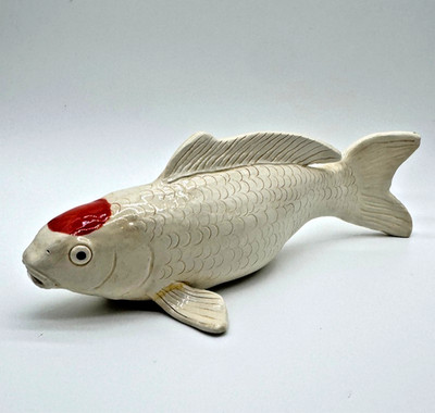 Peni Wyatt Kauai Pottery Koi Fish Sculpture Handmade Hawaii 