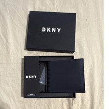 DKNY Bifold Black Mens Wallet Logo Credit Car...