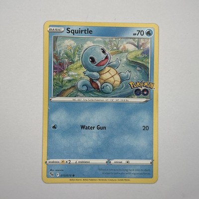 Pokémon TCG Squirtle Pokemon Go SWSH233 Black Star Promo NM Holo