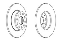 2 St. Ferodo Bremsscheibe Premier Coat+ Disc DDF1895C