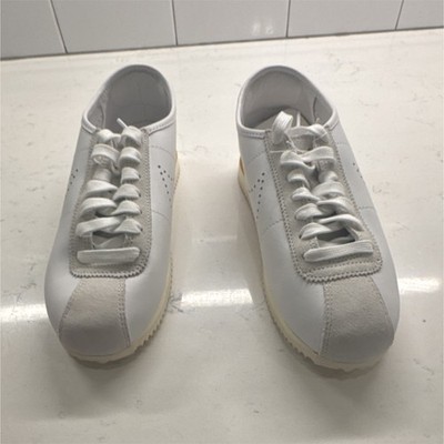Nike Cortez White/Beige Leather Low Top Athletic Sneakers New Without Box