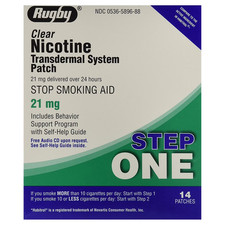 Rugby 21mg Nicotine Transdermal System Patch - 14 Count