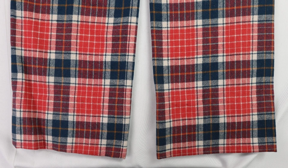 Pantalones de mujer Pendleton EE. UU. 14 L rojos a cuadros 100 % lana de colección Foto 2 de 4