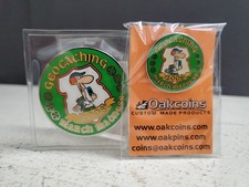 New Unactivated 2008 March Madness Geocaching Geocoin & Pin Club Trackable + Pin