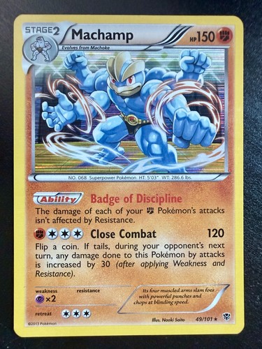 Machamp 49/101 Plasma Blast Holo Pokemon TCG