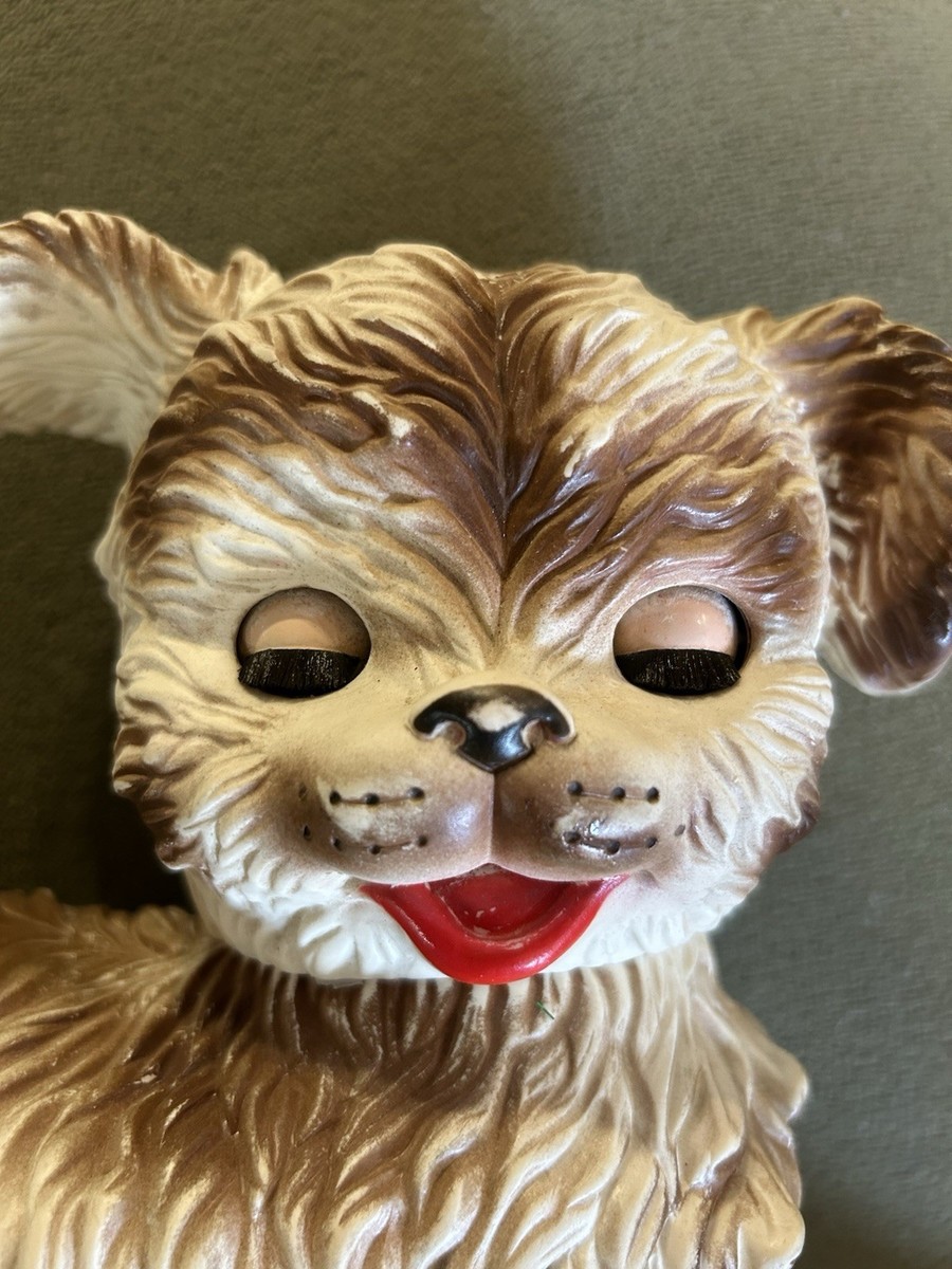 VINTAGE EDWARD MOBLEY RUBBER SQUEAK TOY PUPPY DOG | eBay