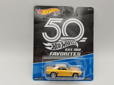 HOT WHEELS / 50th ANNIVERSARY FAVORITES `69 CAMARO REAL RIDERS 9/10