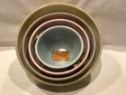 Pyrex Primary Colors 4 Pc. Mixing Bowl Set, "NEVER USED, w/ORIG. LABEL"