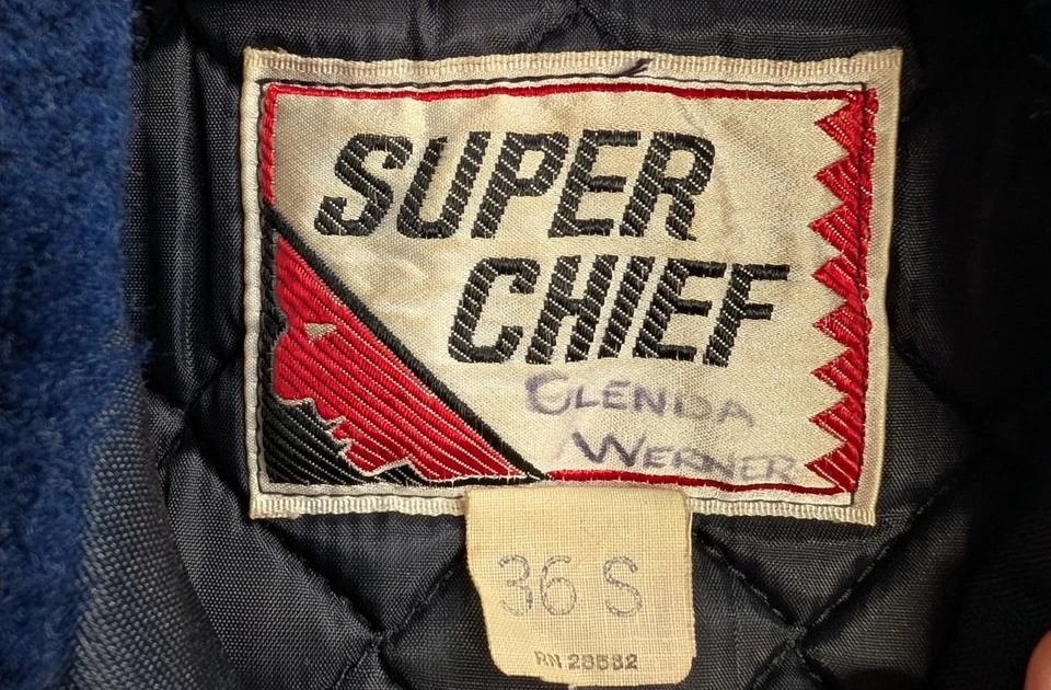 Super Chief Uniform Jacket Womens 36 S Navy Blue Vintage Bomber Police Patrol - Image 3 of 4