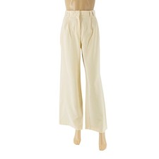 MANGO Teen Girl Light Beige Relaxed Wide Leg Fit Trousers Size M W25