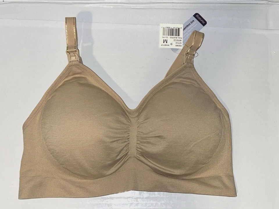 NOVO Sutiã Maternidade Maternidade Cobertura Sem Costura Completa Enfermagem Maternidade M - Imagem 4 de 4