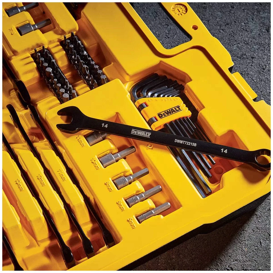 DeWALT 184 Piece Black Mechanics Tool Set DWMT45184-1 - Image 3 of 4