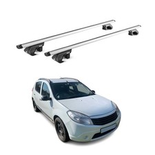 Dachträger Grundtäger für Dacia Sandero Stepway 2010-2017 90kg Alu Silber 2x ABE