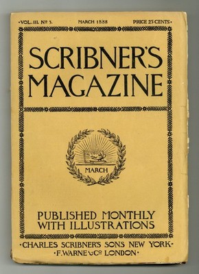 Scribner's Magazine Vol. 3 #3 VG+ 4.5 1888 Low Grade