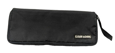 Vintage Case Logic 15 Cassette Case Zipped Storage Travel Bag Organizer