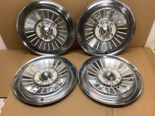 1957 Vintage Ford Fairlane Galaxie Hubcap Wheel Cover Hub Cap 14 Set Nice Oem