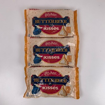(3) Hersheys Harry Potter Limited Edition Butter Beer Kisses 9oz Bags 12/26