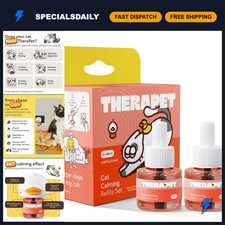 Cat Calming Diffuser Refill Kit 2-Pack - 60-Day Pheromone Supply for Stress, A