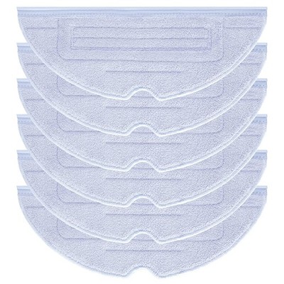 Roborock S7 S8 Compatible Microfiber Mop Pads 6 Pcs Washable Reusable Cleaning