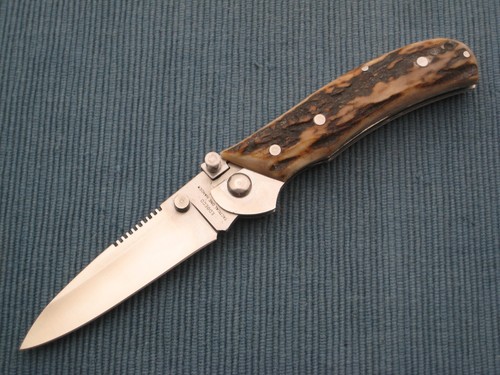 Vintage Edge Co Tactical One Hander, Stag Handle, Made in Italy