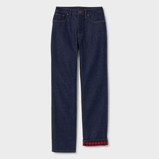 Duluth Heritage Women s Hi-Rise Lined Straight Jeans Cold Weather Denim