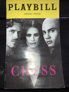March 2026 CHESS Musical Playbill Imperial Theatre Aaron Tveit  Lea Michele Tony