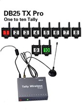 DB25 TX Pro Wireless Tally ONE Transmitter to TEN Receivers
