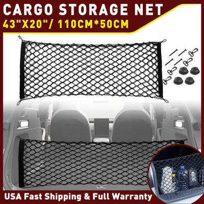 Rear Trunk Envelope Style Cargo Net Universal for Ford Audi BMW Honda Chevy