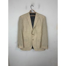 Jos. A. Bank Executive Linen Wool Blazer Mens 46 Long Beige Tan Sport Coat 46L