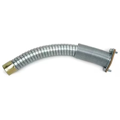 Justrite 11077 Flexible Spout, Steel, Silver, 1 In Dia.