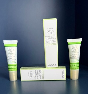 Mary Kay Satin Lips Shea Butter Balm White Tea & Citrus. 0.3 OZ. TWO ( 2 ) NEW