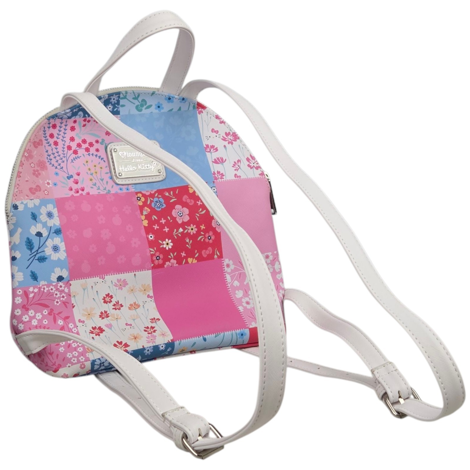 Loungefly Hello Kitty Patch Work Backpack Purse -… - image 3